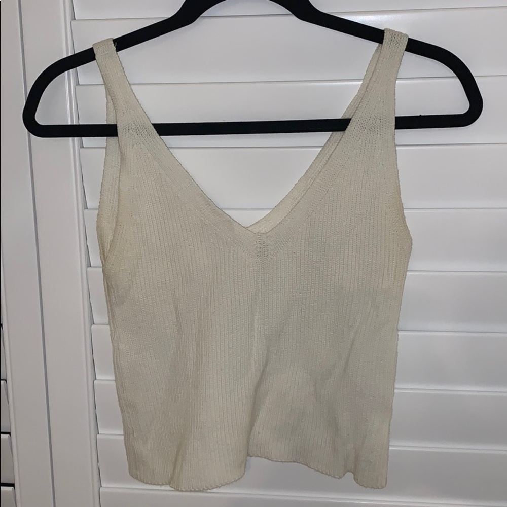 white crop top